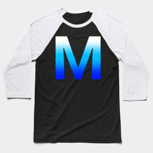 Blue Letter M Baseball T-Shirt